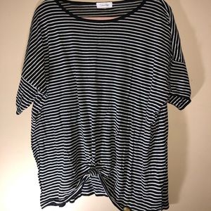 Plus size Calvin Klein striped T-shirt